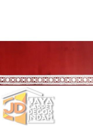 Karpet Sajadah Hekma Merah  Motif Polos 120x600, 120x1200, 120x1800, 120x2400, 120x3000